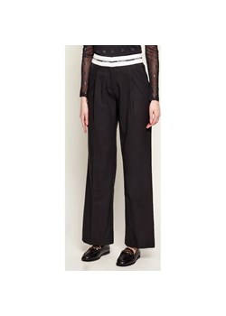 Karl Lagerfeld Wełniane spodnie BW ESSENTIAL | Relaxed fit ze sklepu Gomez Fashion Store w kategorii Spodnie damskie - zdjęcie 188038050