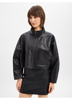 Drykorn Damska kurtka ze sztucznej skóry - Elstow Kobiety czarny jednolity ze sklepu vangraaf w kategorii Kurtki damskie - zdjęcie 188038131