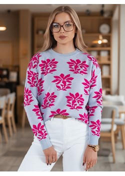 Sweter damski SWEET BUNNY błękitny Dstreet MY2282 ze sklepu DSTREET.PL w kategorii Swetry damskie - zdjęcie 188038293