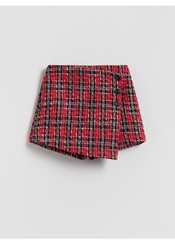 Reserved - Tweedowe szorty - czerwony ze sklepu Reserved w kategorii Spodenki dziewczęce - zdjęcie 188038320