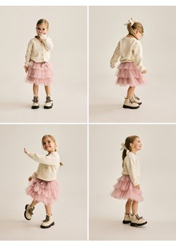 Reserved - Tiulowa spódnica z kokardką - brudny róż ze sklepu Reserved w kategorii Spódnice dziewczęce - zdjęcie 188038354