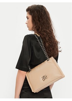 Torebka KARL LAGERFELD A1W30173 Beżowy ze sklepu eobuwie.pl w kategorii Listonoszki - zdjęcie 188038670
