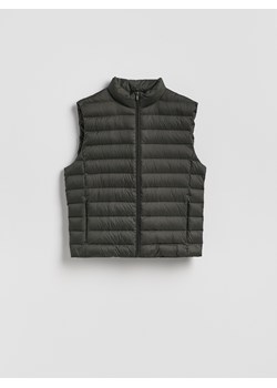 Reserved - Lekka pikowana kamizelka puchowa - zielony ze sklepu Reserved w kategorii Kamizelki męskie - zdjęcie 188039684