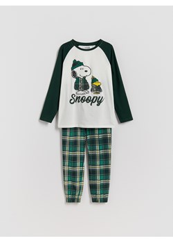 Reserved - Piżama SNOOPY - ciemnozielony ze sklepu Reserved w kategorii Piżamy dziecięce - zdjęcie 188039741