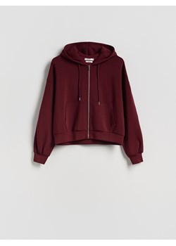 Reserved - Oversizowa bluza - bordowy ze sklepu Reserved w kategorii Bluzy damskie - zdjęcie 188039753