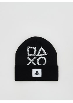 Reserved - Dzianinowa czapka Playstation - czarny ze sklepu Reserved w kategorii Czapki dziecięce - zdjęcie 188039772