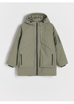 Reserved - Kurtka parka z kapturem - oliwkowy ze sklepu Reserved w kategorii Kurtki chłopięce - zdjęcie 188039804