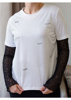 Sinsay - Koszulka z krótkim rękawem - biały ze sklepu Sinsay w kategorii Bluzki damskie - zdjęcie 188040231