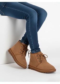 Botki Dziecięce Venus Camel Skórzane Wygodne na Jesień ze sklepu royalfashion.pl w kategorii Buty zimowe dziecięce - zdjęcie 188041094