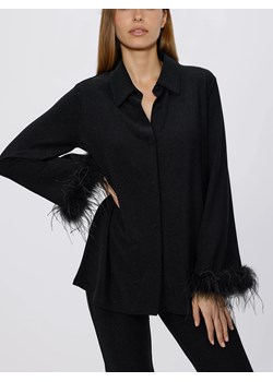 Reserved - Koszula z metalizowaną nitką - czarny ze sklepu Reserved w kategorii Bluzki damskie - zdjęcie 188041202