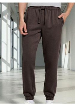 Sinsay - Spodnie dresowe ze ściągaczami - brązowy ze sklepu Sinsay w kategorii Spodnie męskie - zdjęcie 188041314