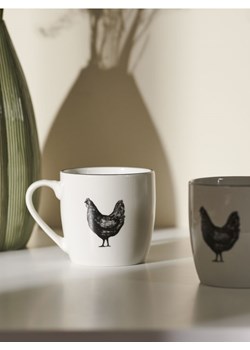 Sinsay - Kubki z motywem kury 2 pack - biały ze sklepu Sinsay w kategorii Kubki - zdjęcie 188041323