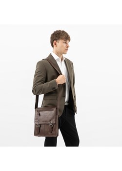 Wojas Brązowa Skórzana Torba Na Ramię ze sklepu Wojas w kategorii Torby męskie - zdjęcie 188042120