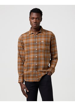 MESKA KOSZULA WRANGLER 1 PKT SHIRT BROWN BLACK 112371404 ze sklepu YouNeedit.pl w kategorii Koszule męskie - zdjęcie 188042571