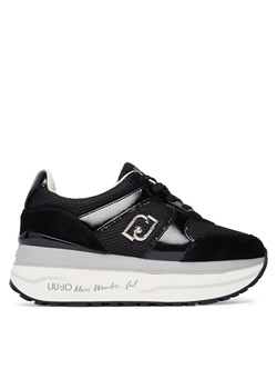 Liu Jo Sneakersy Maxi Wonder Plus 02 BA6019 PX805 Czarny ze sklepu MODIVO w kategorii Buty sportowe damskie - zdjęcie 188048342