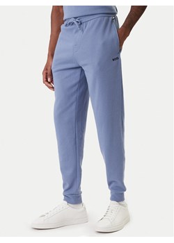 BOSS Spodnie dresowe Waffle 50535878 Błękitny Regular Fit ze sklepu MODIVO w kategorii Spodnie męskie - zdjęcie 188048443