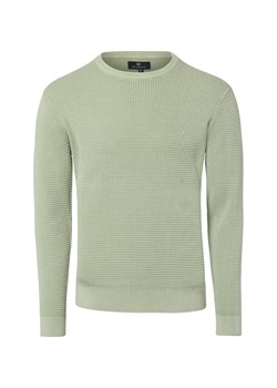 Nils Sundström Męski sweter z dzianiny Mężczyźni drobna dzianina seledynowy marmurkowy ze sklepu vangraaf w kategorii Swetry męskie - zdjęcie 188049754