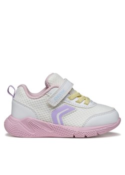 Sneakersy Geox B Sprintye Girl B454TD 01454 C0406 Biały ze sklepu eobuwie.pl w kategorii Buty sportowe dziecięce - zdjęcie 188050470