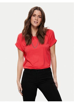 ONLY T-Shirt Moster 15106662 Czerwony Regular Fit ze sklepu MODIVO w kategorii Bluzki damskie - zdjęcie 188051520