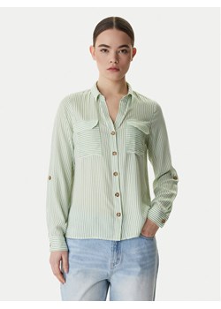 Vero Moda Koszula Bumpy 10275283 Zielony Regular Fit ze sklepu MODIVO w kategorii Koszule damskie - zdjęcie 188051532