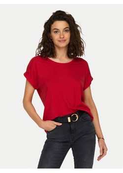 ONLY T-Shirt Moster 15106662 Czerwony Regular Fit ze sklepu MODIVO w kategorii Bluzki damskie - zdjęcie 188051660