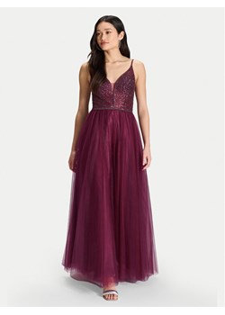 Hey Kyla Sukienka wieczorowa 5AJ127HK Bordowy Regular Fit ze sklepu MODIVO w kategorii Sukienki - zdjęcie 188051694