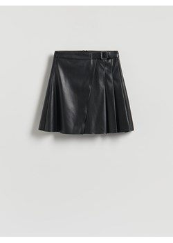 Reserved - Spódnica mini z imitacji skóry - czarny ze sklepu Reserved w kategorii Spódnice - zdjęcie 188052714