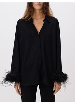 Reserved - Koszula z metalizowaną nitką - czarny ze sklepu Reserved w kategorii Bluzki damskie - zdjęcie 188052950