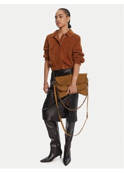 Torebka Patrizia Pepe 8B0519/L152-B768 Beżowy ze sklepu eobuwie.pl w kategorii Listonoszki - zdjęcie 188053240