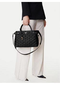 Torebka Guess Paisleigh HWQG9 883060 Czarny ze sklepu eobuwie.pl w kategorii Kuferki - zdjęcie 188053270