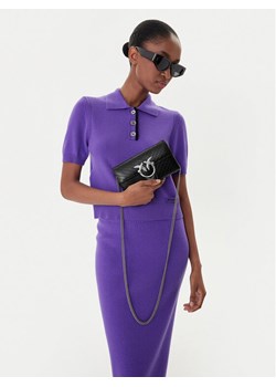 PINKO Torebka Love One Wallet Light AI 25-26 PLTT 105344 A2JC Czarny ze sklepu MODIVO w kategorii Kopertówki - zdjęcie 188054153