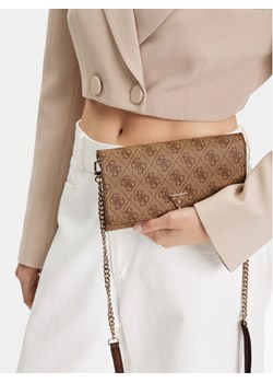 Guess Torebka Noelle II Mini HWBG96 72750 Brązowy ze sklepu MODIVO w kategorii Kopertówki - zdjęcie 188054223