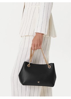 Calvin Klein Torebka Minimal Monogram Shoulder Bag Wi LV04F3205G Czarny ze sklepu MODIVO w kategorii Torby Shopper bag - zdjęcie 188054383