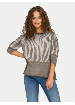 ONLY Sweter Jade 15294969 Brązowy Regular Fit ze sklepu MODIVO w kategorii Swetry damskie - zdjęcie 188054420