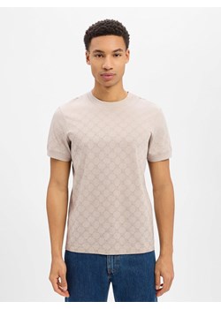 JOOP! Koszulka męska - Davison Mężczyźni Bawełna taupe wzorzysty ze sklepu vangraaf w kategorii T-shirty męskie - zdjęcie 188055624