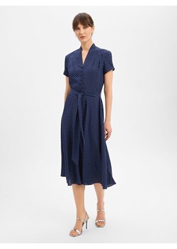 Lauren Ralph Lauren Sukienka damska z bluzką Kobiety granatowy w kropki ze sklepu vangraaf w kategorii Sukienki - zdjęcie 188055633