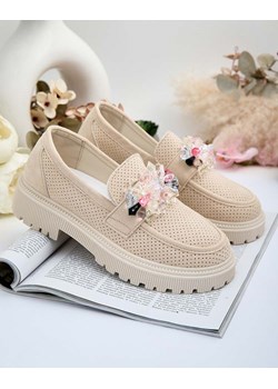 Royalfashion Damskie mokasyny z kolorowymi koralikami Karonia ze sklepu royalfashion.pl w kategorii Mokasyny damskie - zdjęcie 188057680