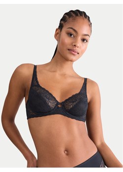 Triumph Biustonosz z fiszbiną Amourette Graphic 10229007 Czarny ze sklepu MODIVO w kategorii Biustonosze - zdjęcie 188058004