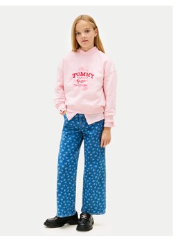 Tommy Hilfiger Bluza KG0KG08992 Różowy Regular Fit ze sklepu MODIVO w kategorii Bluzy dziewczęce - zdjęcie 188058033