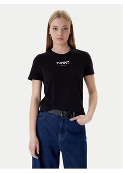 Tommy Jeans T-Shirt Essential DW0DW21842 Czarny Regular Fit ze sklepu MODIVO w kategorii Bluzki damskie - zdjęcie 188058042
