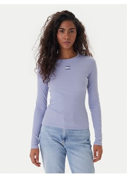 Tommy Jeans Bluzka DW0DW20178 Niebieski Slim Fit ze sklepu MODIVO w kategorii Bluzki damskie - zdjęcie 188058050