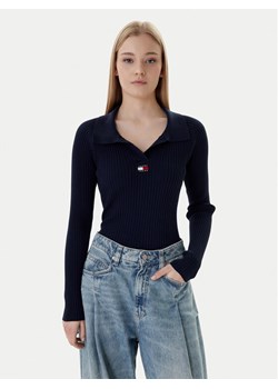 Tommy Jeans Sweter DW0DW22036 Granatowy Slim Fit ze sklepu MODIVO w kategorii Swetry damskie - zdjęcie 188058051