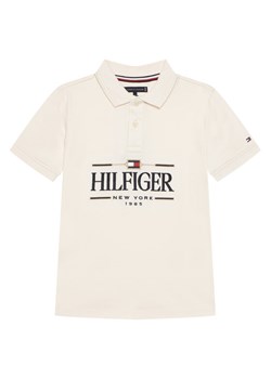 Tommy Hilfiger Polo Icons KB0KB10359 Écru Regular Fit ze sklepu MODIVO w kategorii T-shirty chłopięce - zdjęcie 188058084