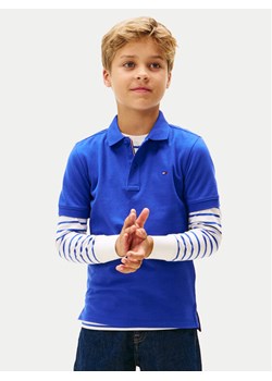 Tommy Hilfiger Polo Flag KB0KB09103 Niebieski Regular Fit ze sklepu MODIVO w kategorii T-shirty chłopięce - zdjęcie 188058151