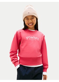 Tommy Hilfiger Bluza KG0KG08989 Różowy Regular Fit ze sklepu MODIVO w kategorii Bluzy dziewczęce - zdjęcie 188058192