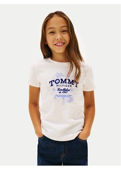 Tommy Hilfiger T-Shirt KG0KG09257 Biały Regular Fit ze sklepu MODIVO w kategorii Bluzki dziewczęce - zdjęcie 188058231