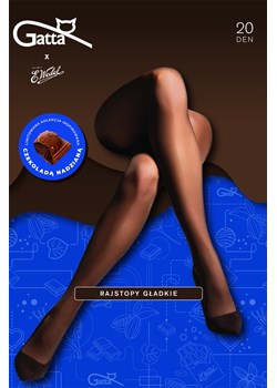Gatta Wedel Tights rajstopy mikrofibra 20 DEN dark choco ze sklepu kontri.pl w kategorii Rajstopy - zdjęcie 188060104