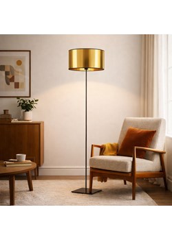 Złota lampa stojąca do salonu SOFIA MIRROR ze sklepu Lysne w kategorii Lampy podłogowe - zdjęcie 188060971