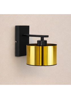 Kinkiet ścienny czarno-złoty w stylu glamour SPLIT MIRROR ze sklepu Lysne w kategorii Lampy ścienne - zdjęcie 188060981