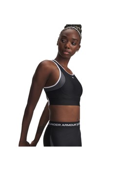 Damski biustonosz treningowy Under Armour UA Crossback Mid Open Back - czarny ze sklepu Sportstylestory.com w kategorii Biustonosze - zdjęcie 188061401
